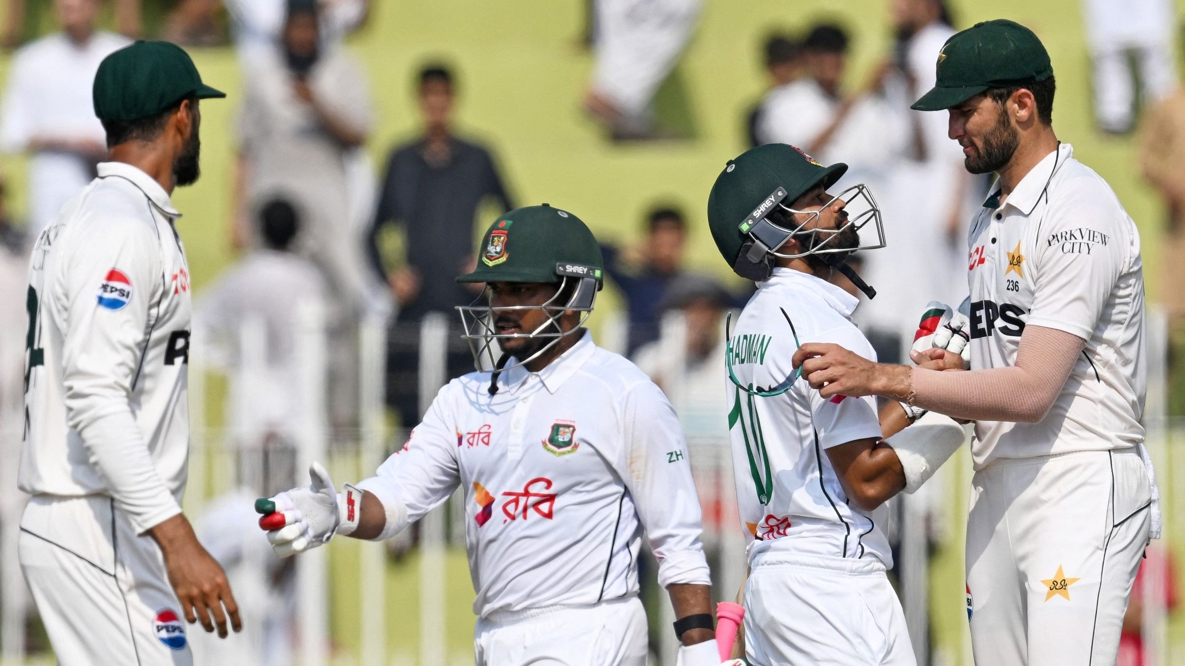 <div class="paragraphs"><p>Bangladeshi players celebrate their win against Pakistan.</p></div>