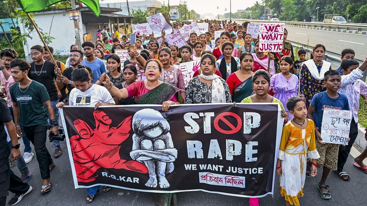 <div class="paragraphs"><p>Protest against Kolkata rape-murder case.</p></div>