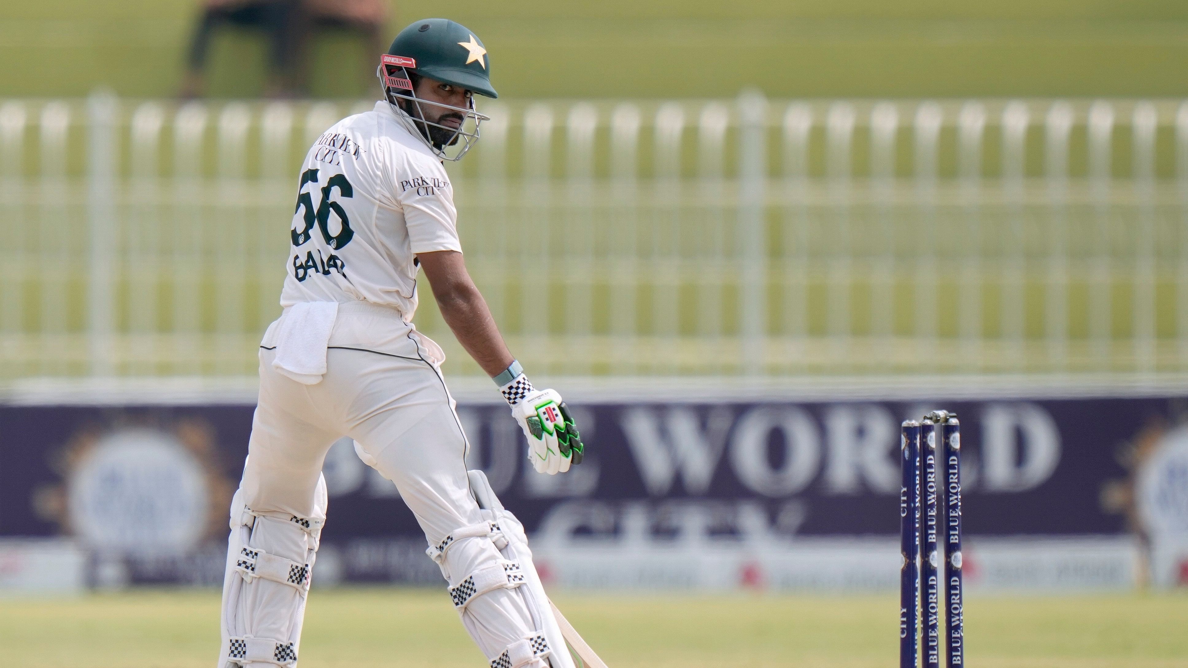 <div class="paragraphs"><p>Pakistan's Babar Azam reacts after he is bowled out by Bangladesh's Nahid Rana during the fifth day of first cricket test match between Pakistan and Bangladesh, in Rawalpindi, Pakistan, Sunday, August 25.</p></div>