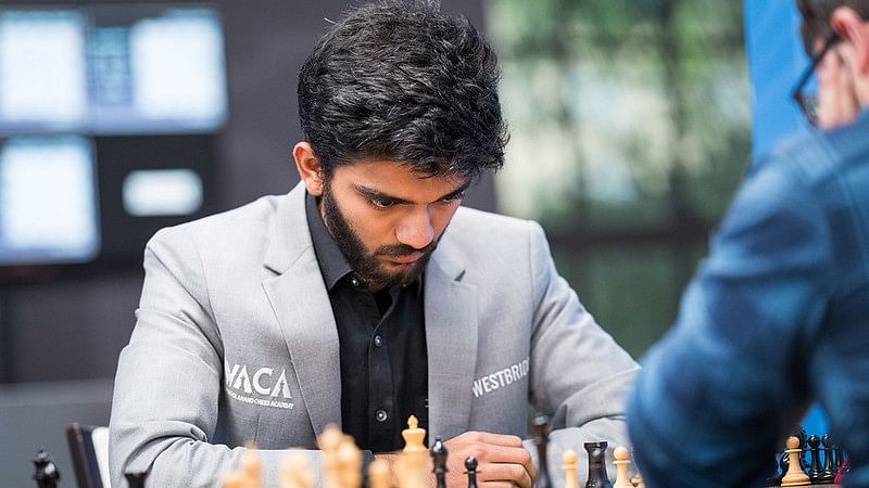 <div class="paragraphs"><p>India's D Gukesh and&nbsp;Maxime Vachier-Lagrave in action.</p></div>