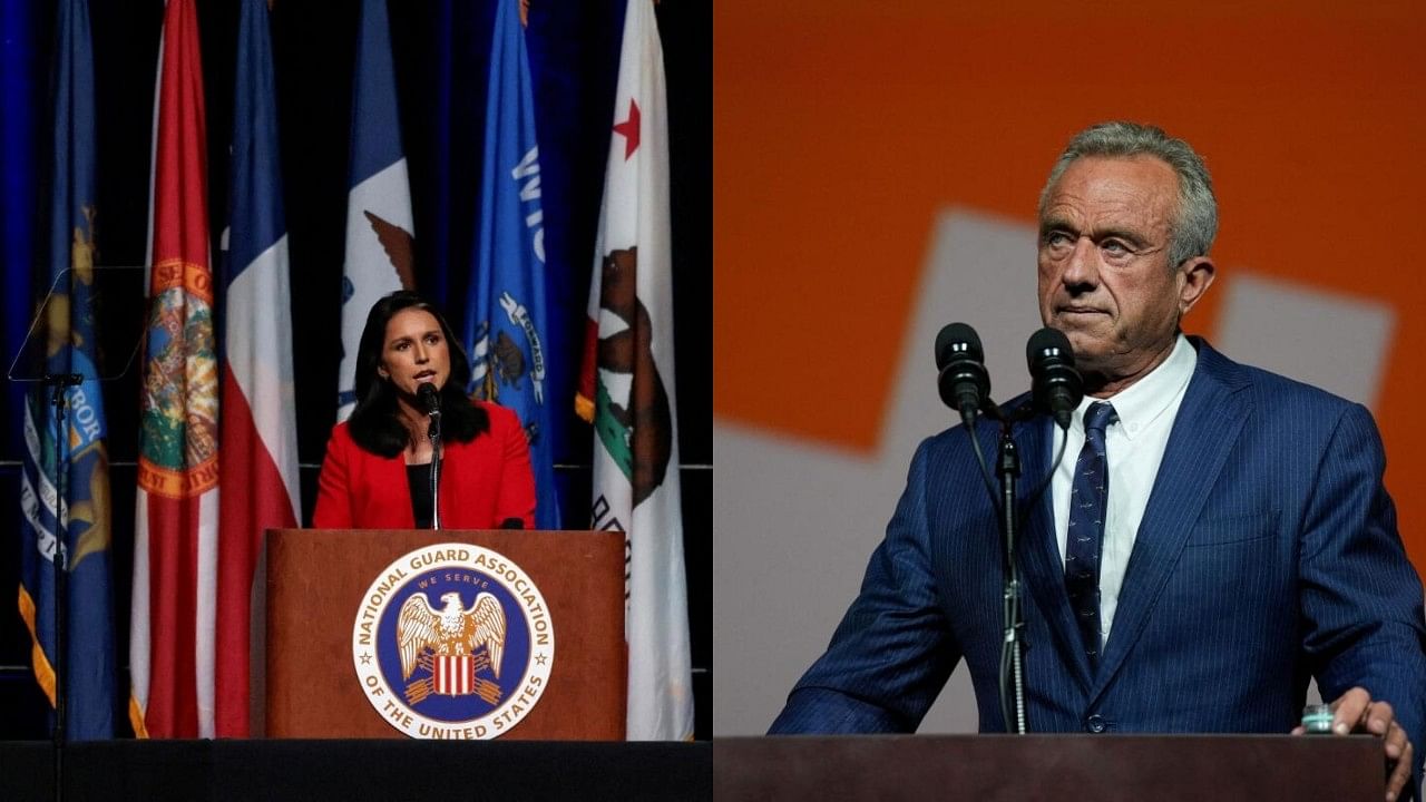 <div class="paragraphs"><p>From left:&nbsp;Tulsi Gabbard,&nbsp;Robert F Kennedy Jr</p></div>