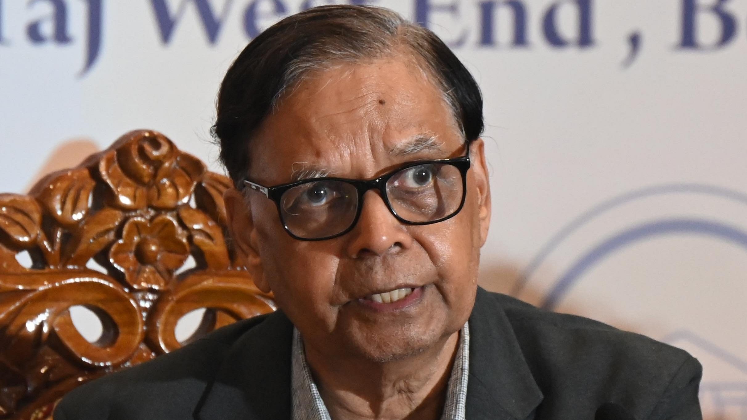 <div class="paragraphs"><p>Dr Arvind Panagariya addressing media in Bengaluru on Thursday. </p></div>