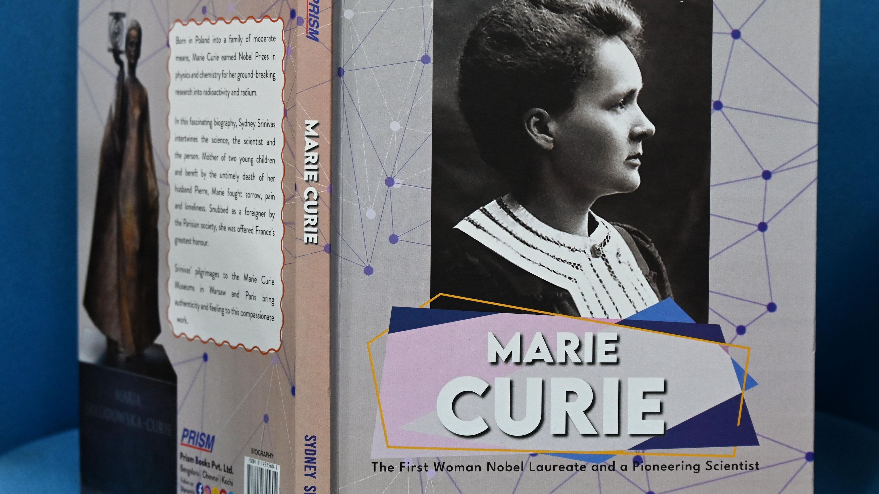 The cover of the book ‘Marie Curie’.