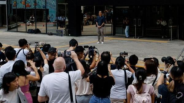 <div class="paragraphs"><p>Chung Pui-kuen, former chief editor of the now-shuttered Stand News, leaves the district court on bail after the verdict in a landmark sedition trial against two former editors of the now-defunct media outlet, in Hong Kong, China, August 29, 2024. </p></div>