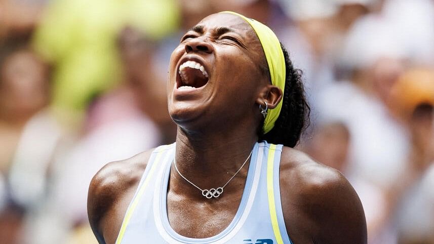 <div class="paragraphs"><p>Coco Gauff of the United States reacts against Elina Svitolina of Ukraine on day five of the 2024 US Open tennis tournament at the USTA Billie Jean King National Tennis Center. </p></div>