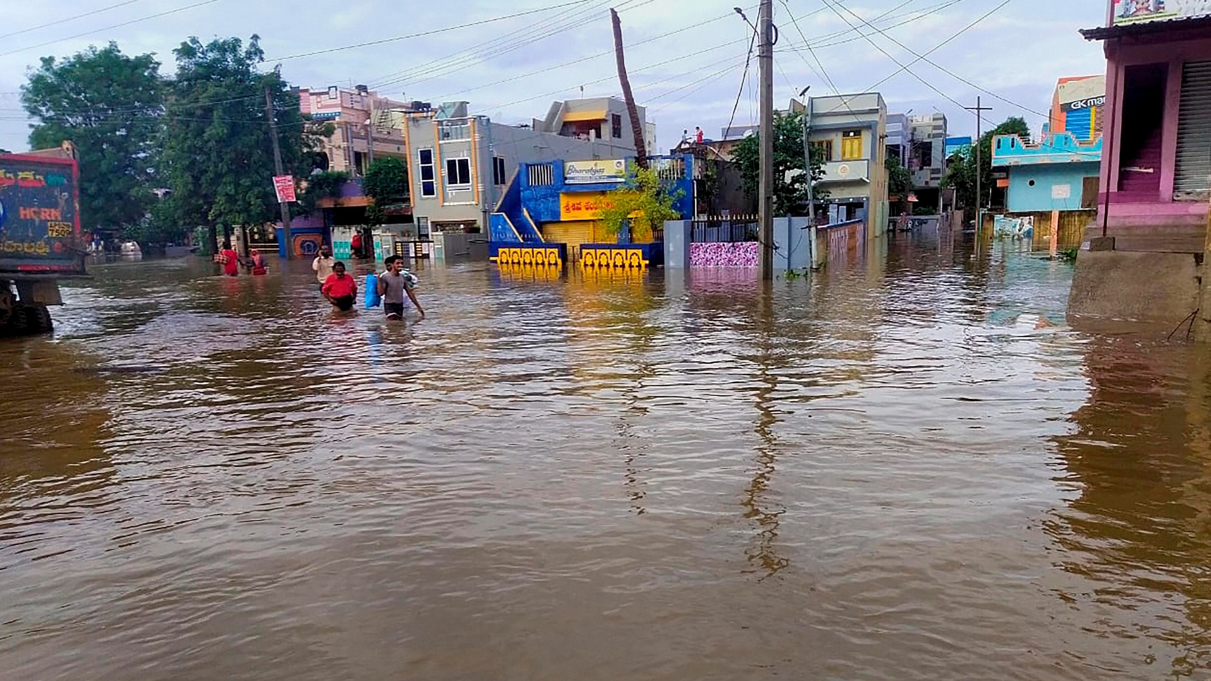 <div class="paragraphs"><p>Image showing a flooded town in Andhra Pradesh. For representational purposes.</p></div>