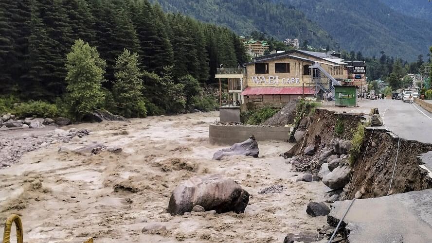 <div class="paragraphs"><p>Aftermath of flashfloods in Himachal Pradesh.</p></div>