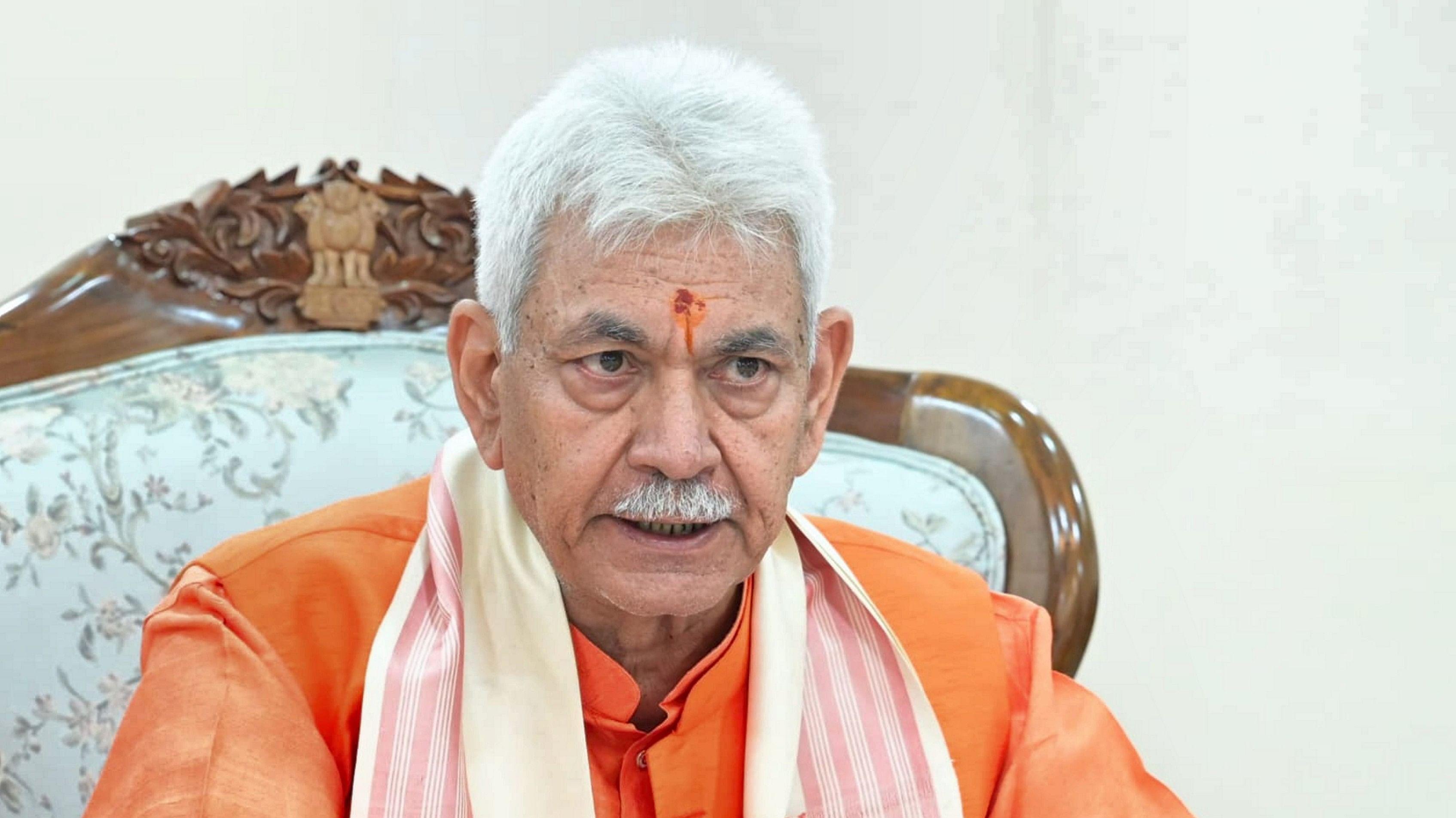 <div class="paragraphs"><p> Lt. Governor of J&amp;K, Manoj Sinha.</p></div>