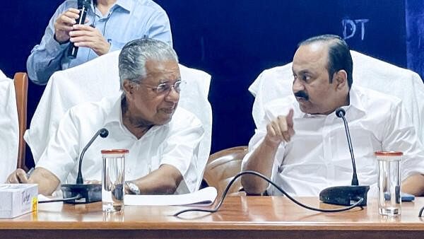 <div class="paragraphs"><p>Kerala Chief Minister Pinarayi Vijayan at an all-party meeting to review the situation after landslides, in Wayanad.&nbsp;</p></div>