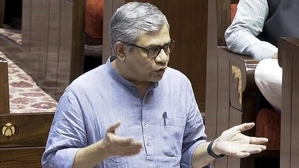 <div class="paragraphs"><p>Union Minister Ashwini Vaishnaw speaks in the Rajya Sabha during the Monsoon session of Parliament, in New Delhi, Friday.&nbsp;</p></div>