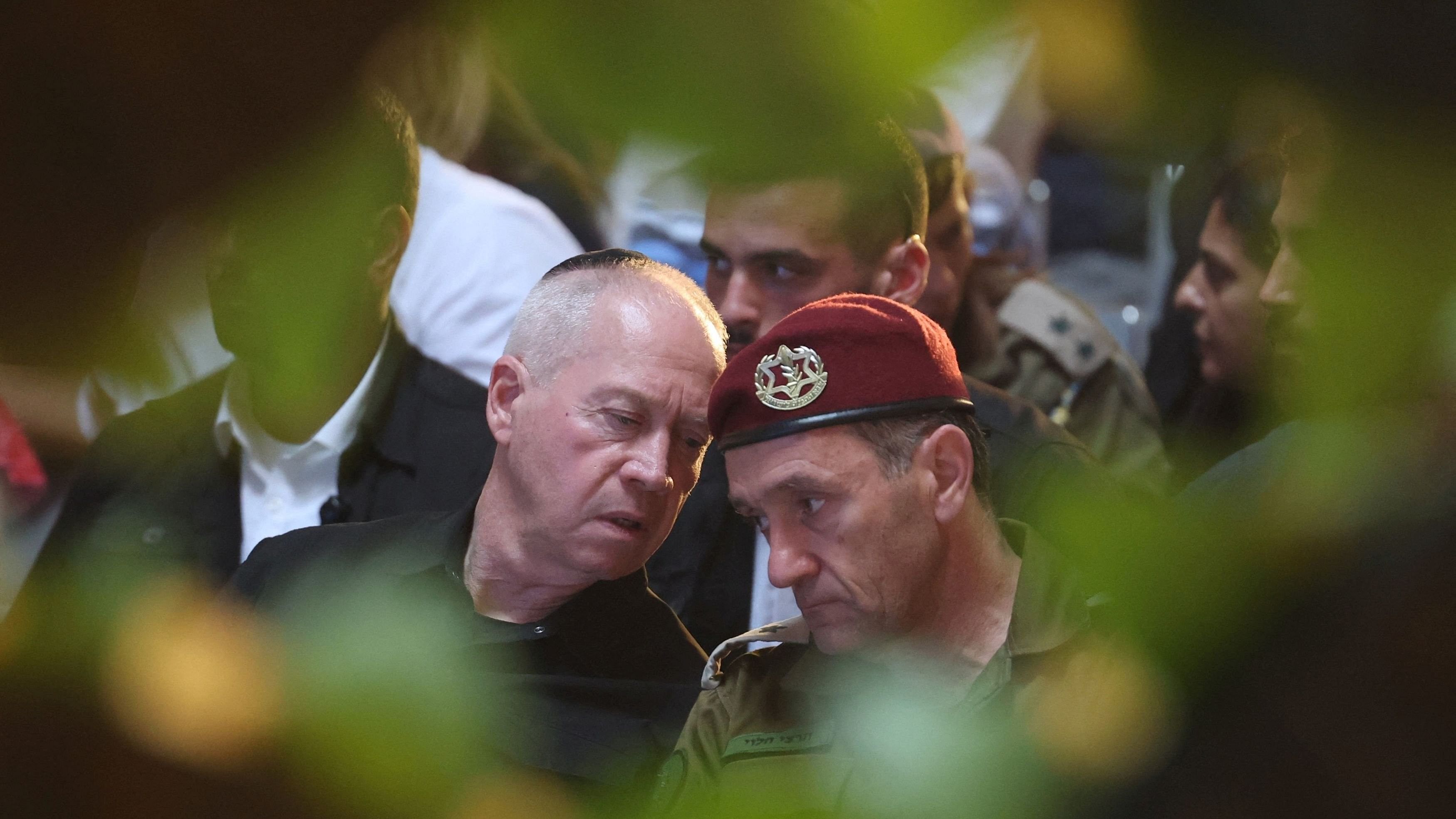 <div class="paragraphs"><p>Israel's Defence Minister Yoav Galant and IDF Chief of Staff Herzi Halevi.</p></div>