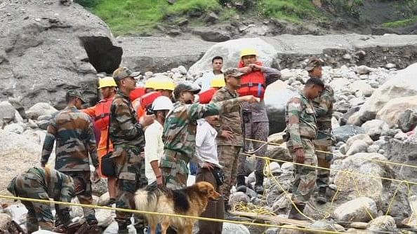 <div class="paragraphs"><p>Rescue operation underway following a cloudburst, in Rampur area of Shimla district.</p></div>