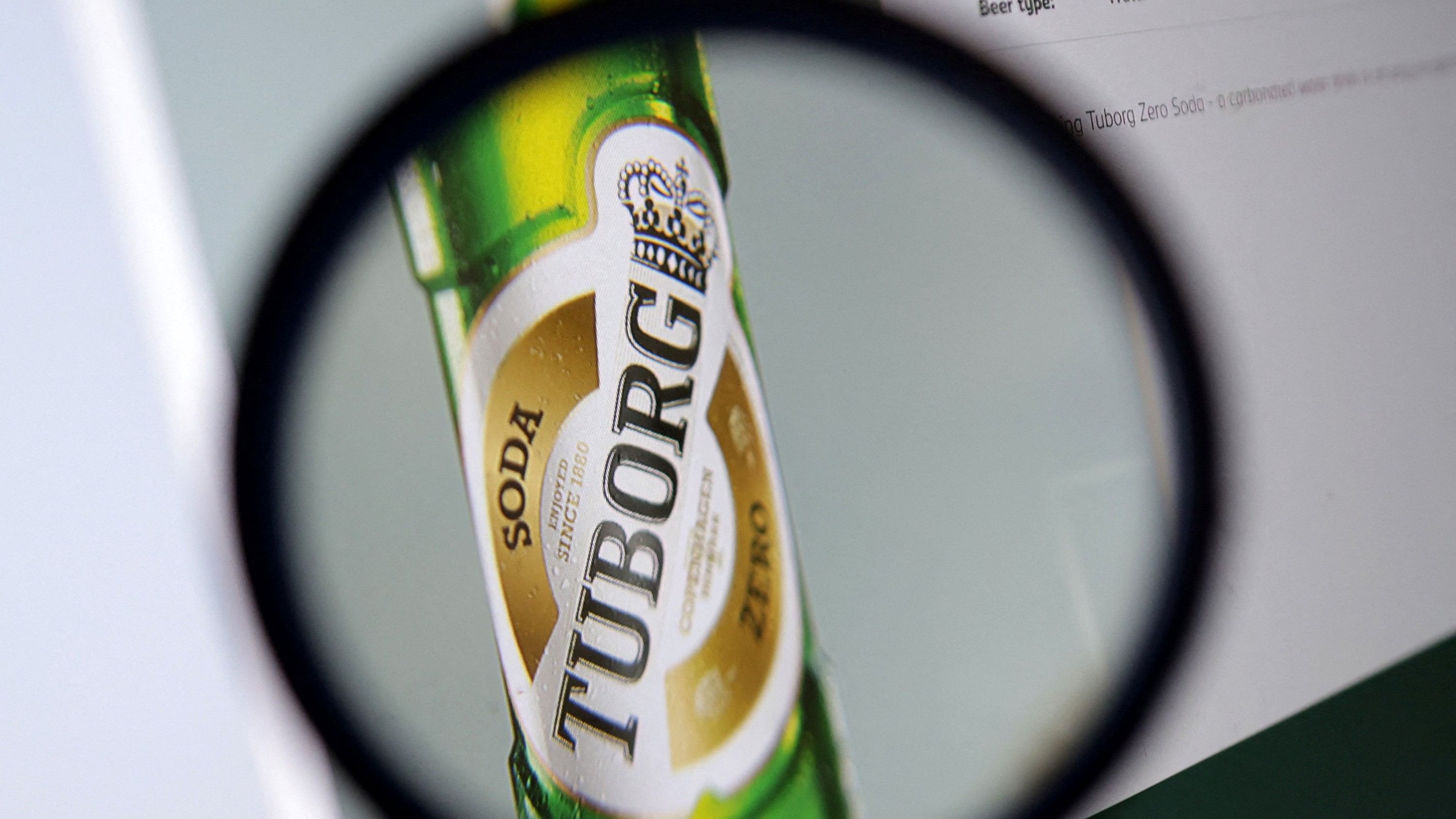 <div class="paragraphs"><p>An image of the Tuborg Zero Soda bottle on the Carlsberg India web page is seen in this illustration.</p></div>