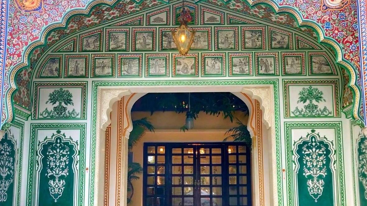 <div class="paragraphs"><p>The gate of Shahpura House.</p></div>