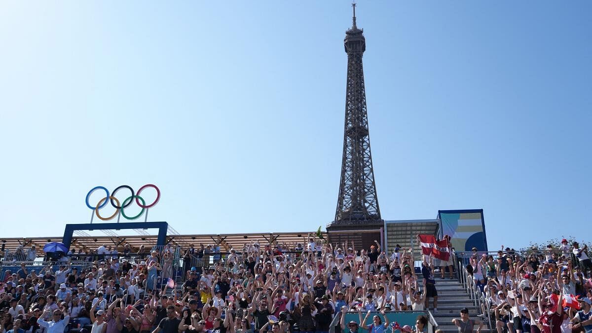 <div class="paragraphs"><p> Eiffel Tower Stadium, Paris, during the Olympics</p></div>