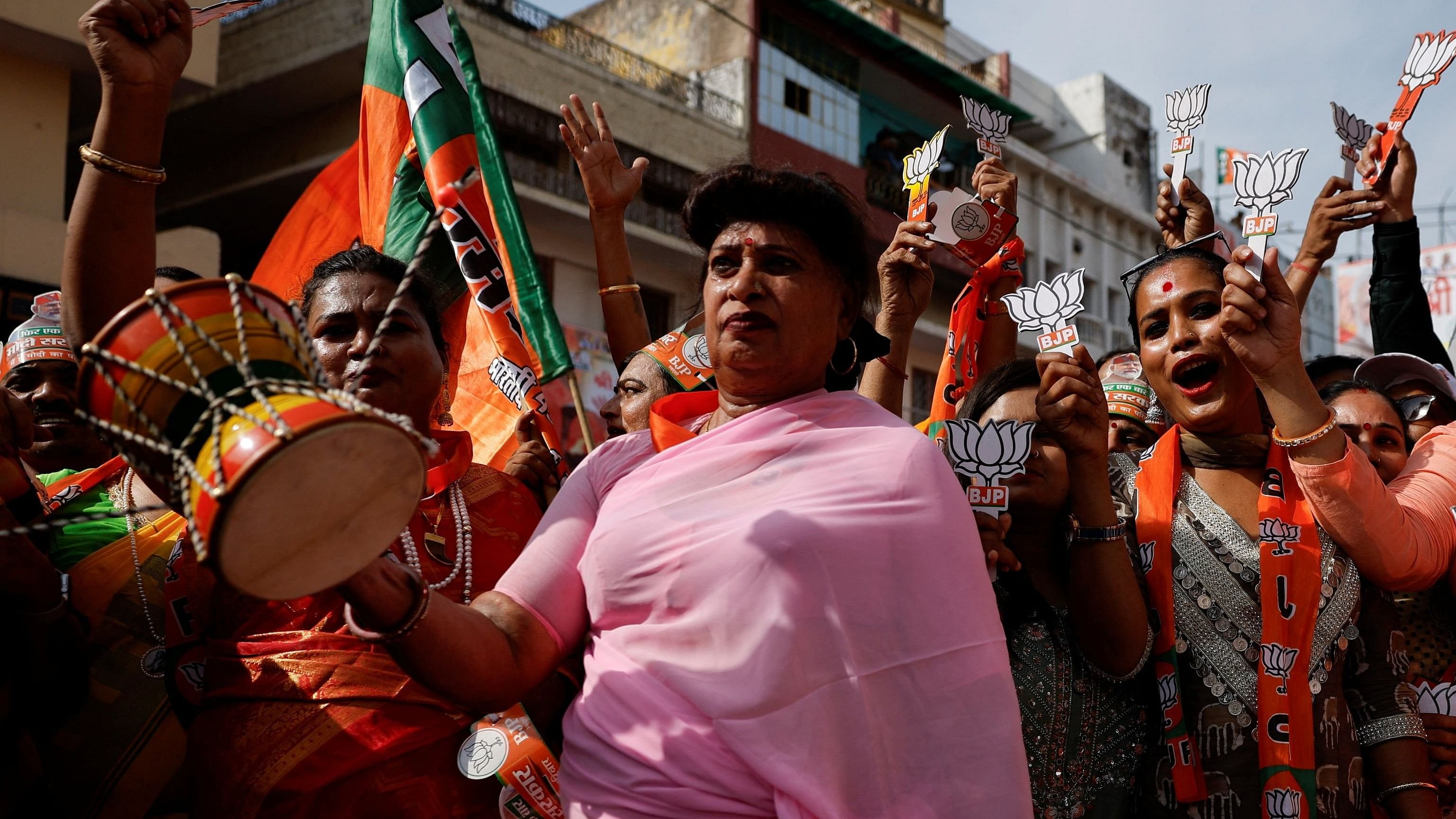 <div class="paragraphs"><p>Members of the transgender community in India during a BJP rally. (Representative image)</p></div>