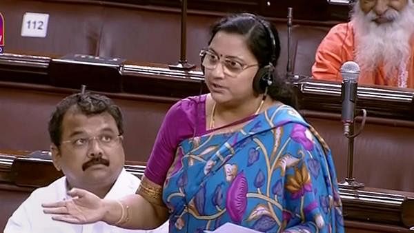 <div class="paragraphs"><p>DMK MP Kanimozhi NVN Somu speaks in the Rajya Sabha</p></div>