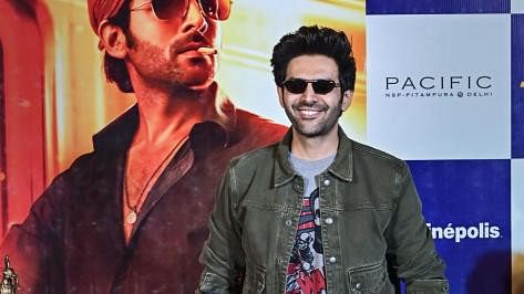 <div class="paragraphs"><p>Bollywood actor Kartik Aaryan at an event in New Delhi.&nbsp;</p></div>