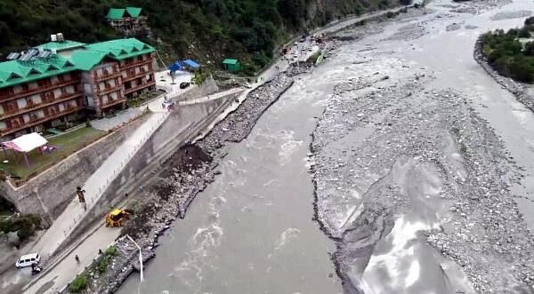 <div class="paragraphs"><p>A flood-affected area following cloudburst, at Raison in Kullu district, Saturday.&nbsp;</p></div>