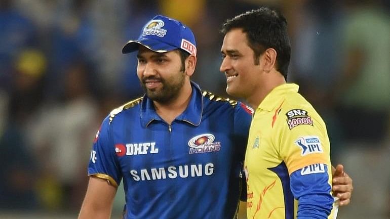 <div class="paragraphs"><p>Rohit Sharma and M S Dhoni during their IPL campaigns</p></div>