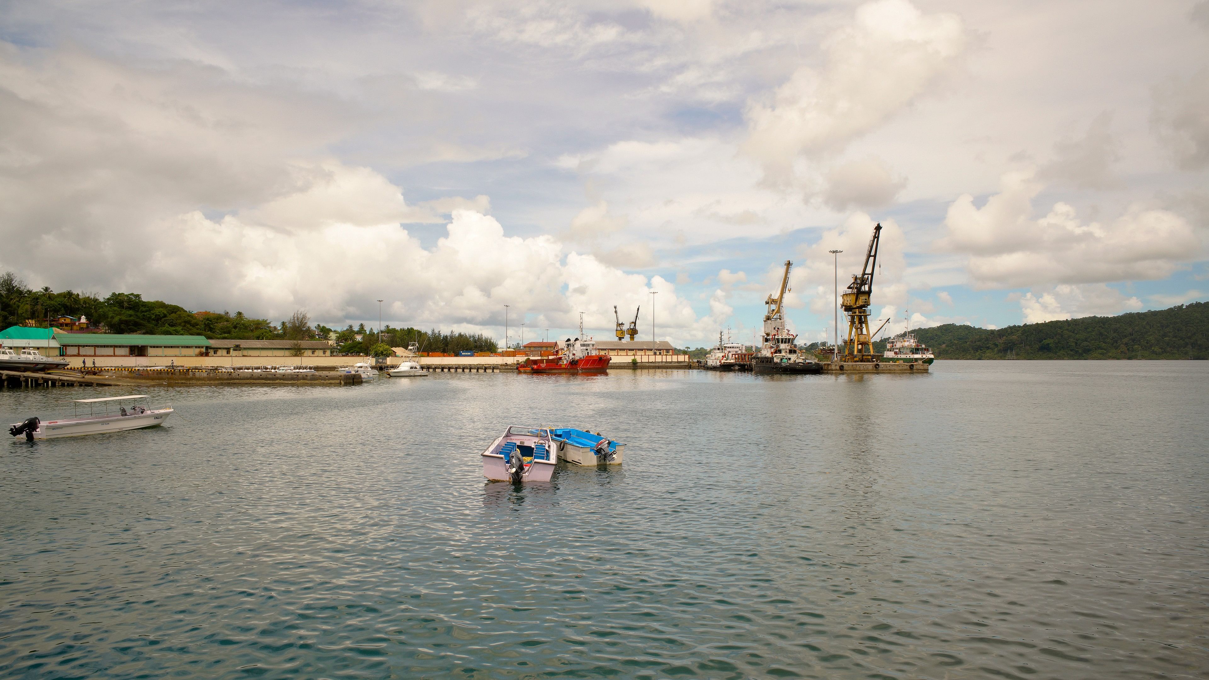 <div class="paragraphs"><p>Boats idling in waters of Port Blair</p></div>