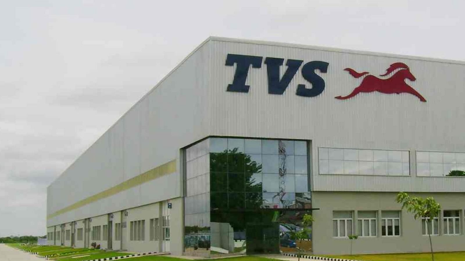 <div class="paragraphs"><p>A building with the TVS logo on it.</p></div>