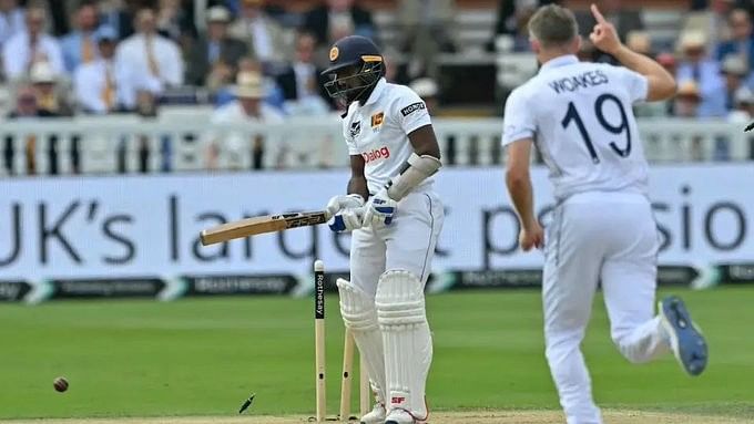 <div class="paragraphs"><p>England bowler Chris Woakes celebrates after taking a wicket.</p></div>