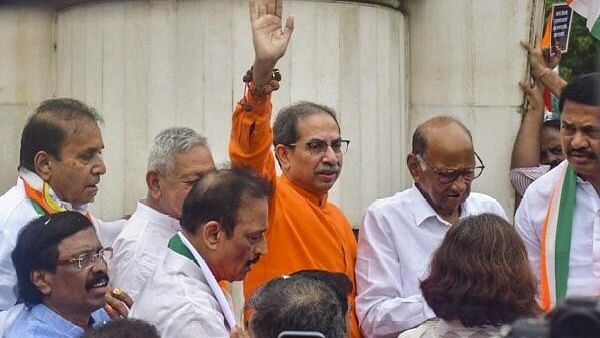 <div class="paragraphs"><p>NCP (SP) supremo Sharad Pawar and Shiv Sena (UBT) leader Uddhav Thackeray.</p></div>