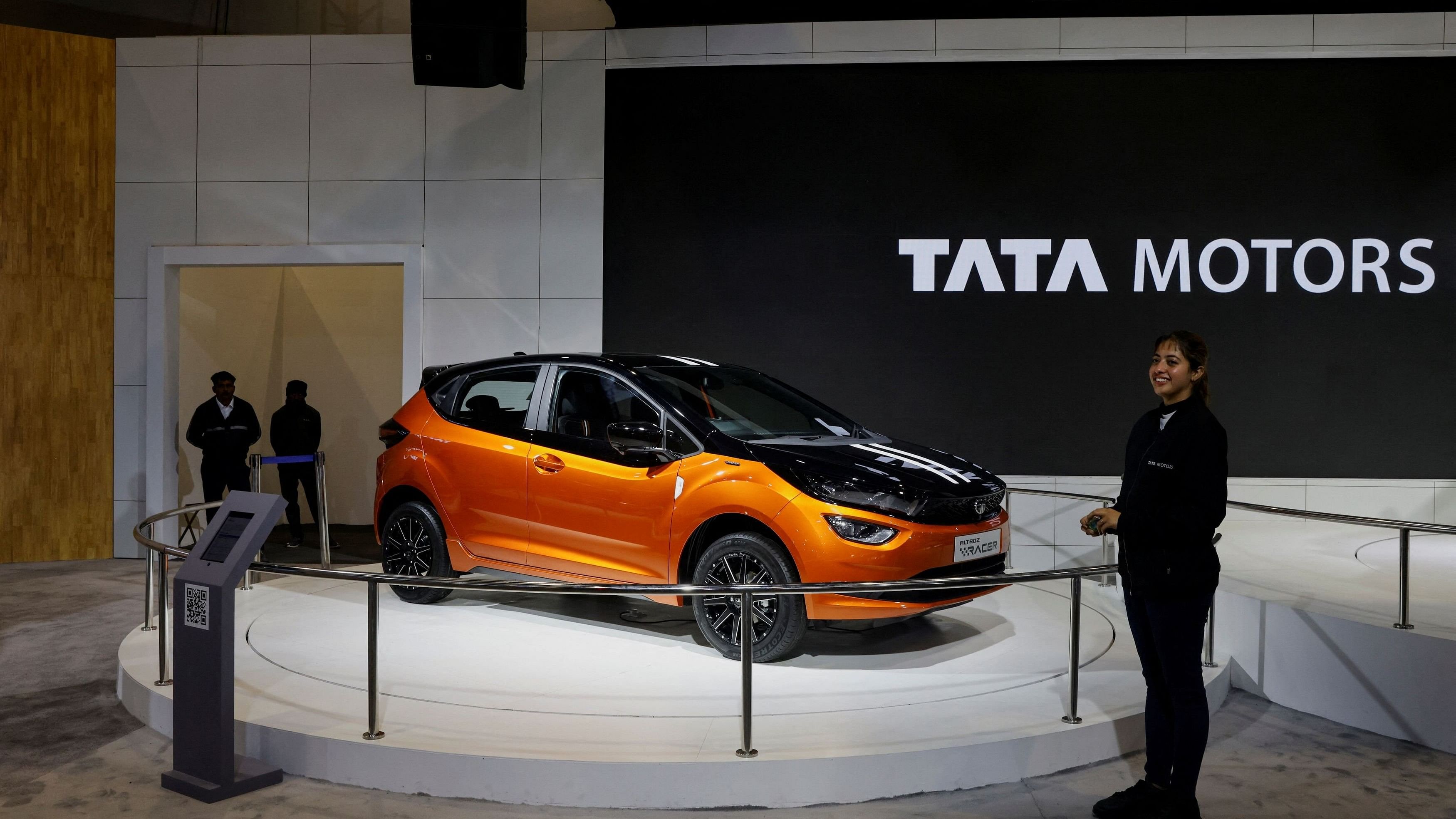 <div class="paragraphs"><p>A Tata Motors' vehicle on display.</p></div>