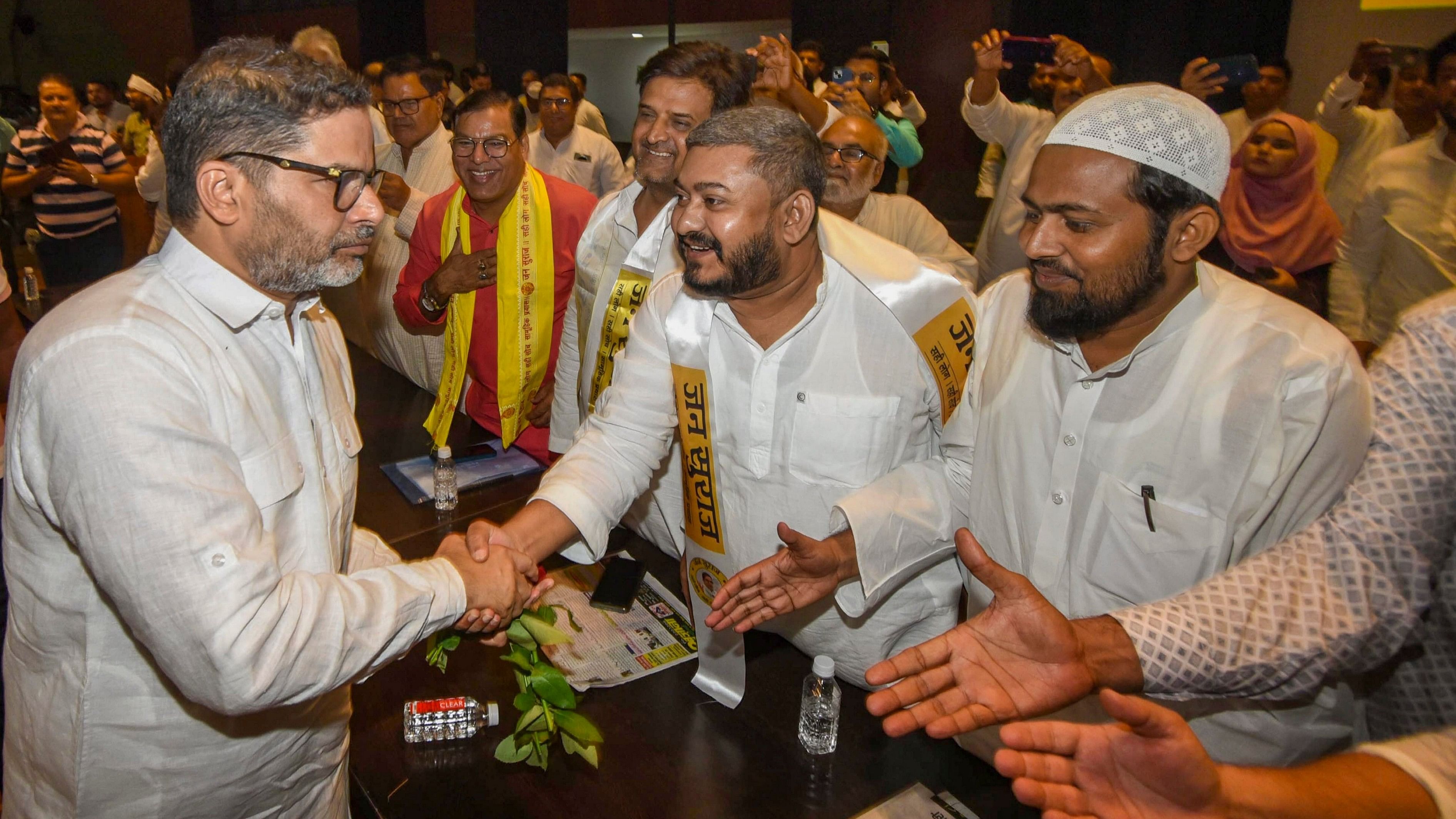 <div class="paragraphs"><p>Jan Suraaj chief Prashant Kishor during Muslim Cell's meetings, in Patna, Sunday, Sept. 1, 2024. </p></div>