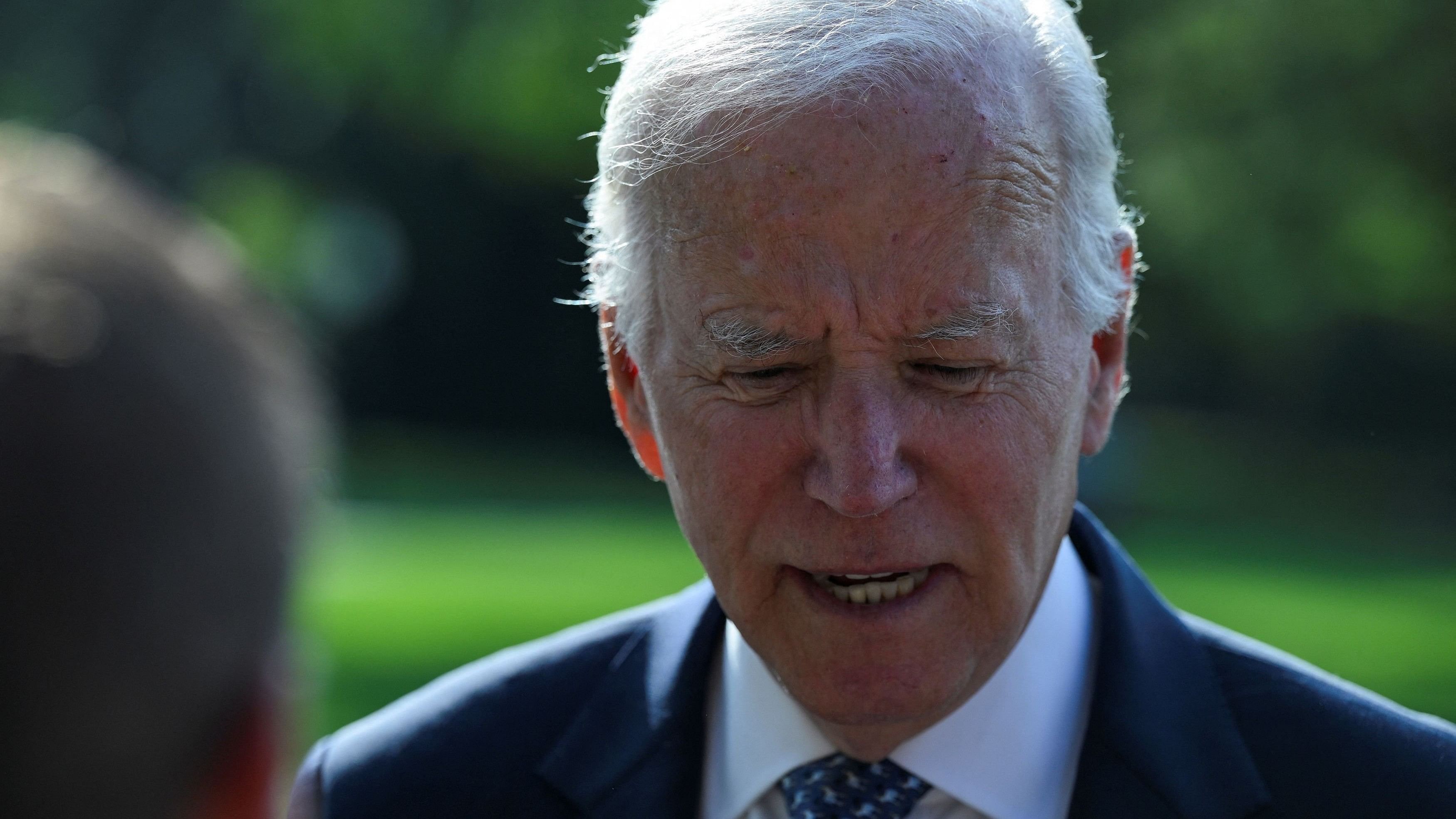 <div class="paragraphs"><p>US President Joe Biden arrives and speaks to press on the South Lawn of the White House in Washington, US, September 2, 2024. </p></div>