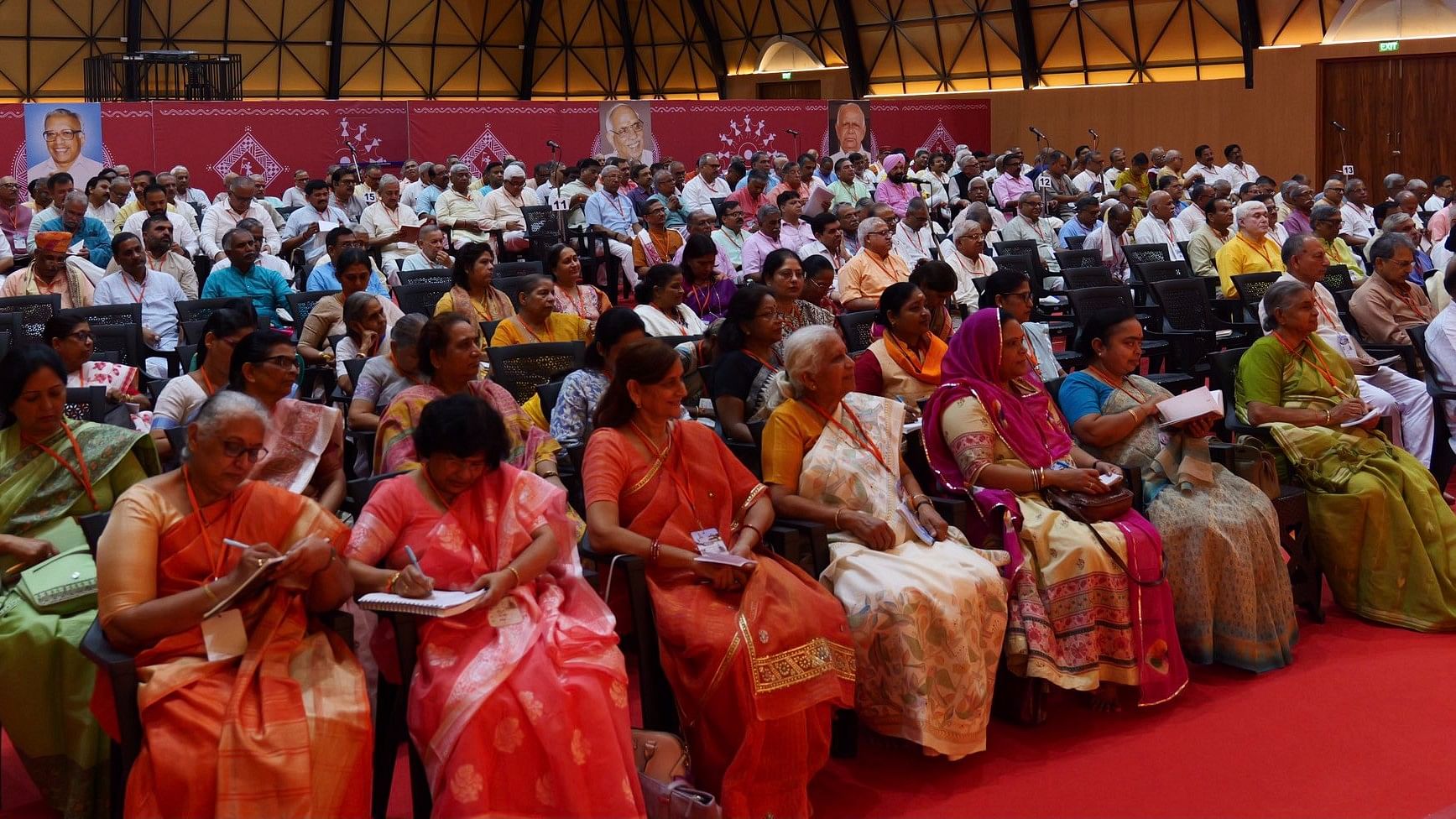 <div class="paragraphs"><p>A crowd attends the&nbsp;All India Coordination Meeting of the RSS, August 31, 2024.</p></div>