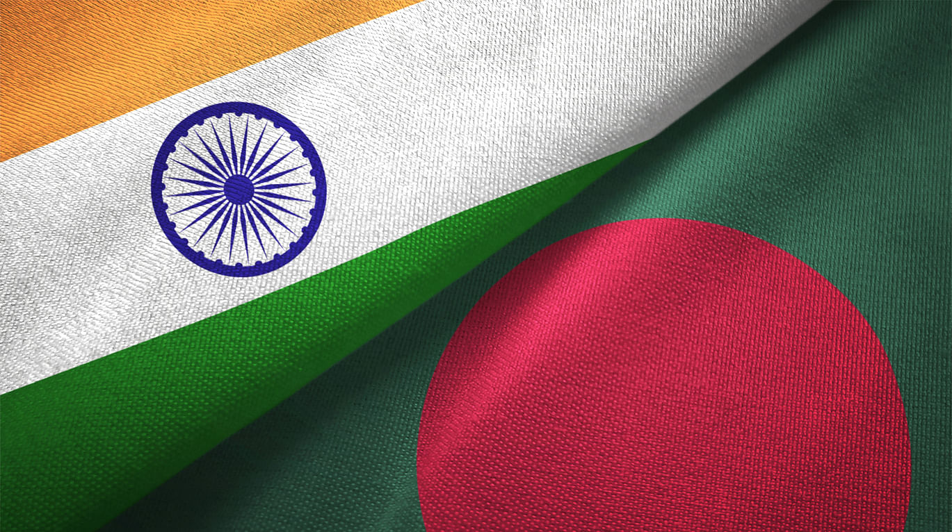 <div class="paragraphs"><p>The flags of India and Bangladesh.</p></div>