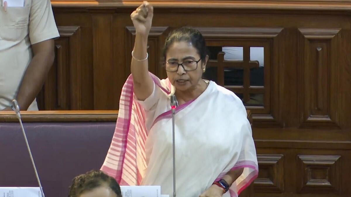 <div class="paragraphs"><p>West Bengal Chief Minister Mamata Banerjee speaks after tabling of the Aparajita Woman and Child Bill (West Bengal Criminal Laws and Amendment Bill 2024) during a session of the state Legislative Assembly, in Kolkata, Tuesday, September 3, 2024.</p></div>