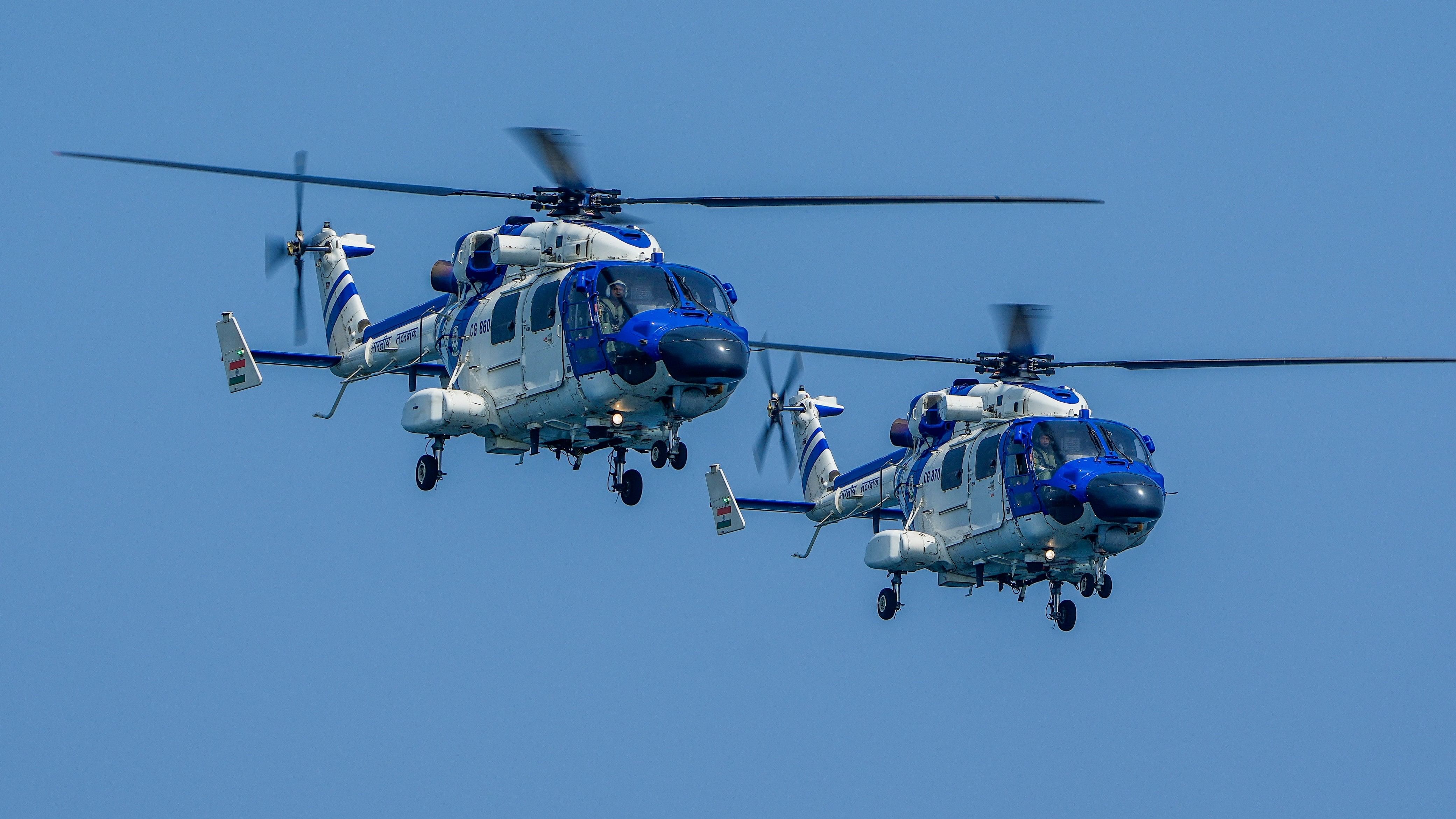 <div class="paragraphs"><p>Representative image of Indian Coast Guard helicopters.</p></div>