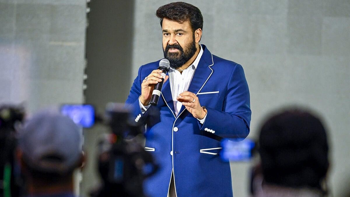 <div class="paragraphs"><p>Actor Mohanlal at a press conference after the Association of Malayalam Movie Artists (AMMA) headed by him resigned in the wake of allegations being raised against it after the release of the report by the Justice Hema Committee.</p></div>