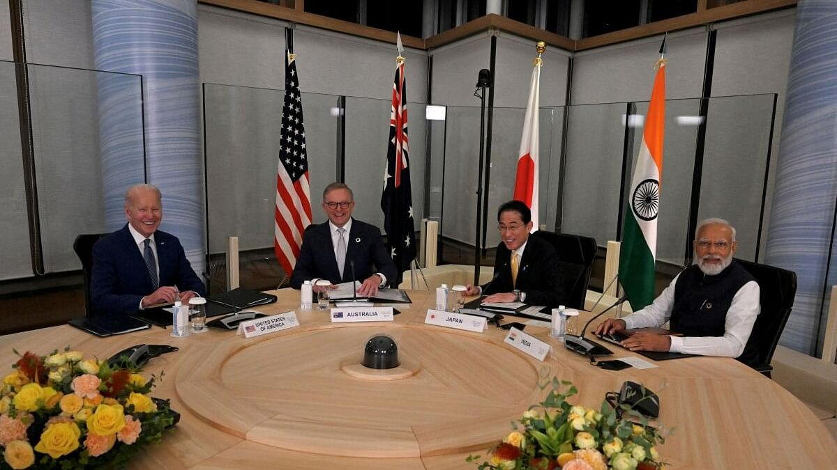 <div class="paragraphs"><p>Quad Leaders' meeting with US President Joe Biden, Prime Minister Fumio Kishida of Japan, Prime Minister Narendra Modi of India, and Prime Minister Anthony Albanese of Australia, May 20, 2023, in Hiroshima, Japan.</p></div>