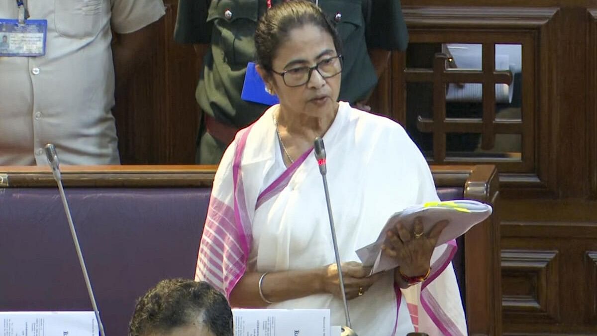 <div class="paragraphs"><p>West Bengal Chief Minister Mamata Banerjee speaks during a special session of state Legislative Assembly in Kolkata.</p></div>