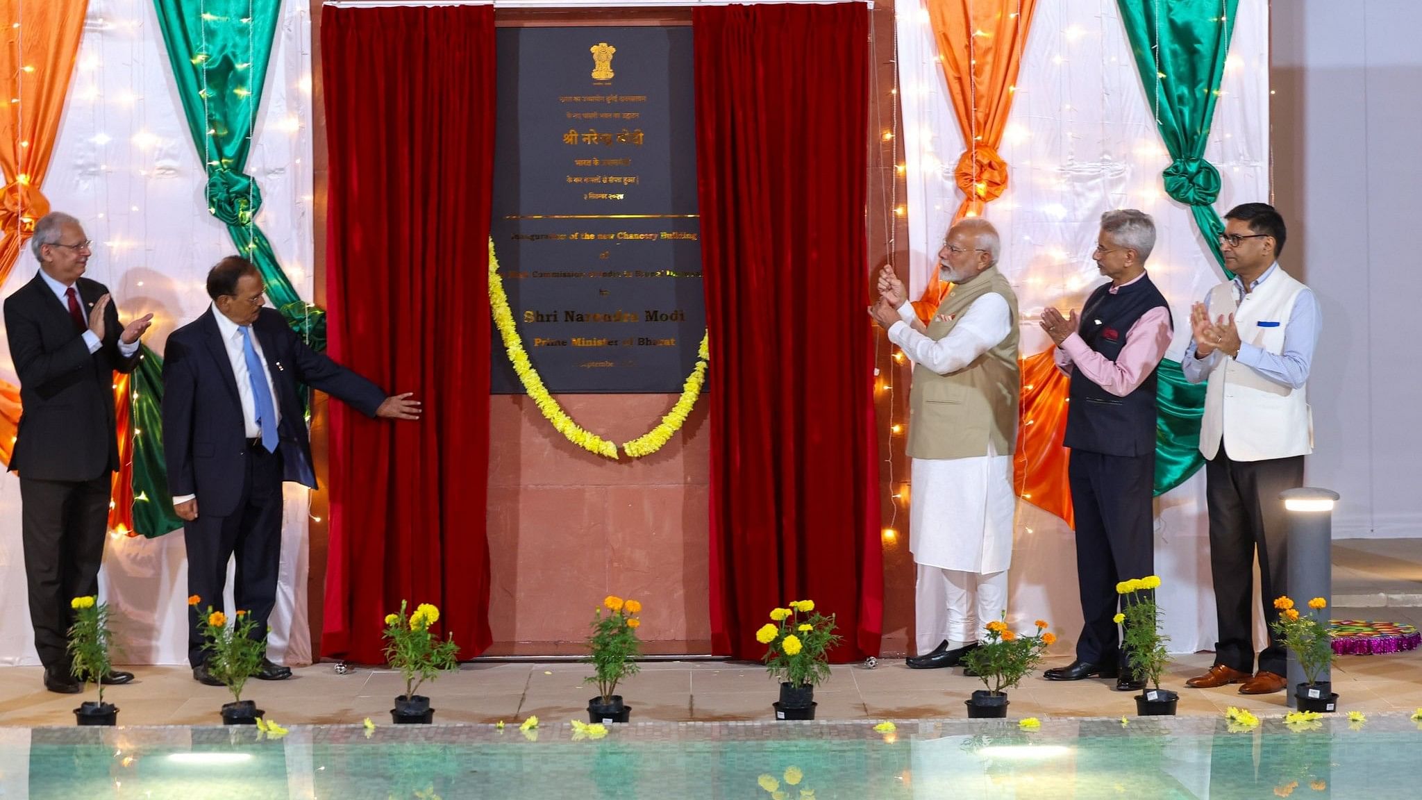 <div class="paragraphs"><p>PM Modi inaugurating the&nbsp;chancery premises of the Indian High Commission in Brunei.</p></div>