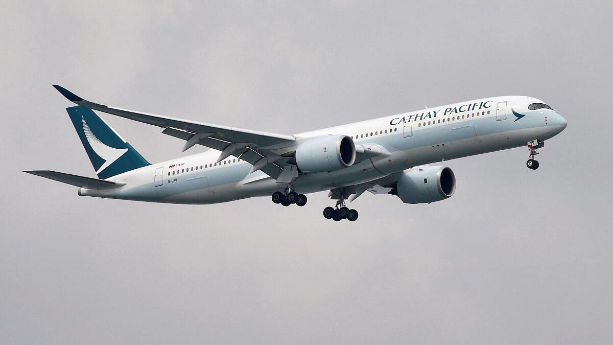 <div class="paragraphs"><p>A Cathay Pacific Airways Airbus A350 airplane.</p></div>