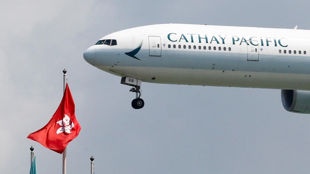 <div class="paragraphs"><p>A&nbsp;Cathay Pacific aircraft.</p></div>