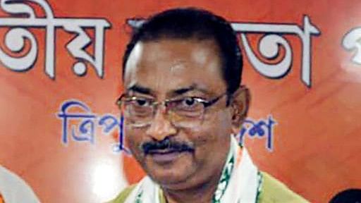 <div class="paragraphs"><p>Tripura BJP President Rajib Bhattacharjee.</p></div>