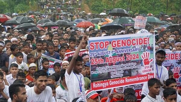 <div class="paragraphs"><p>Rohingya refugees mark seventh anniversary of fleeing from Myanmar, in Cox's Bazar</p></div>