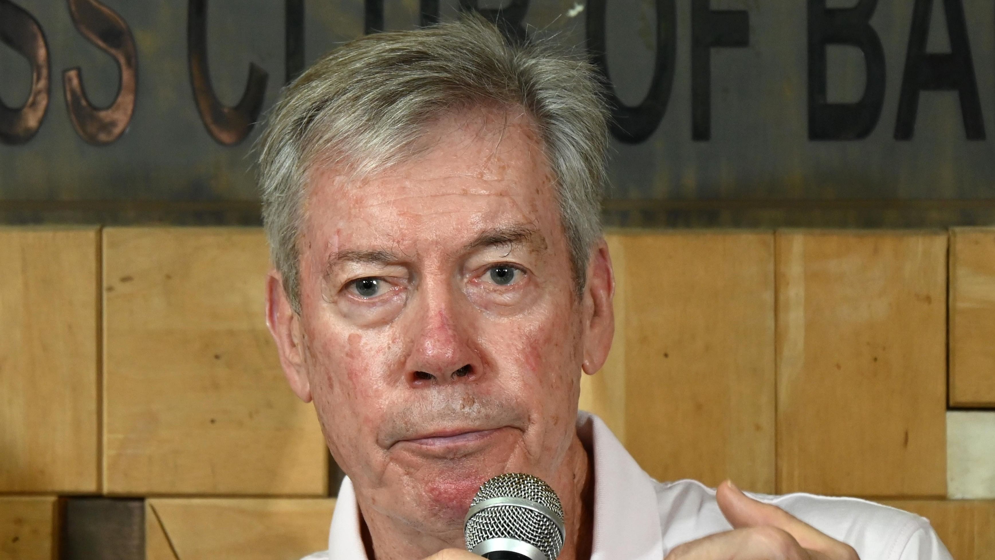 <div class="paragraphs"><p>Former Australian coach John Buchanan during a news conference in Bengaluru on Wednesday. </p></div>