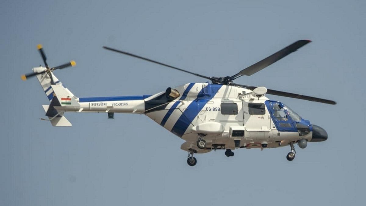 <div class="paragraphs"><p>Indian Coast Guard Helicopter, representative image.</p></div>