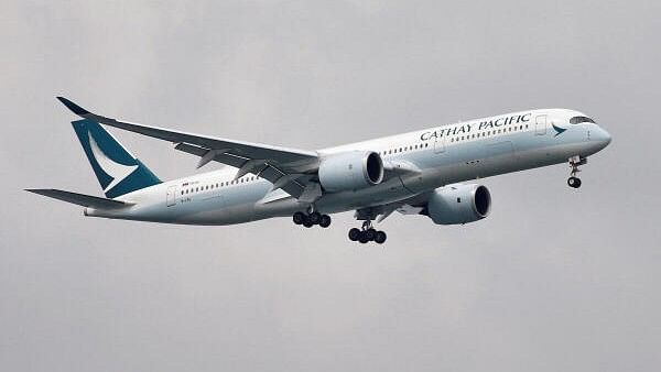 <div class="paragraphs"><p>A Cathay Pacific Airways Airbus A350 airplane approaches to land at Changi International Airport in Singapore.</p></div>