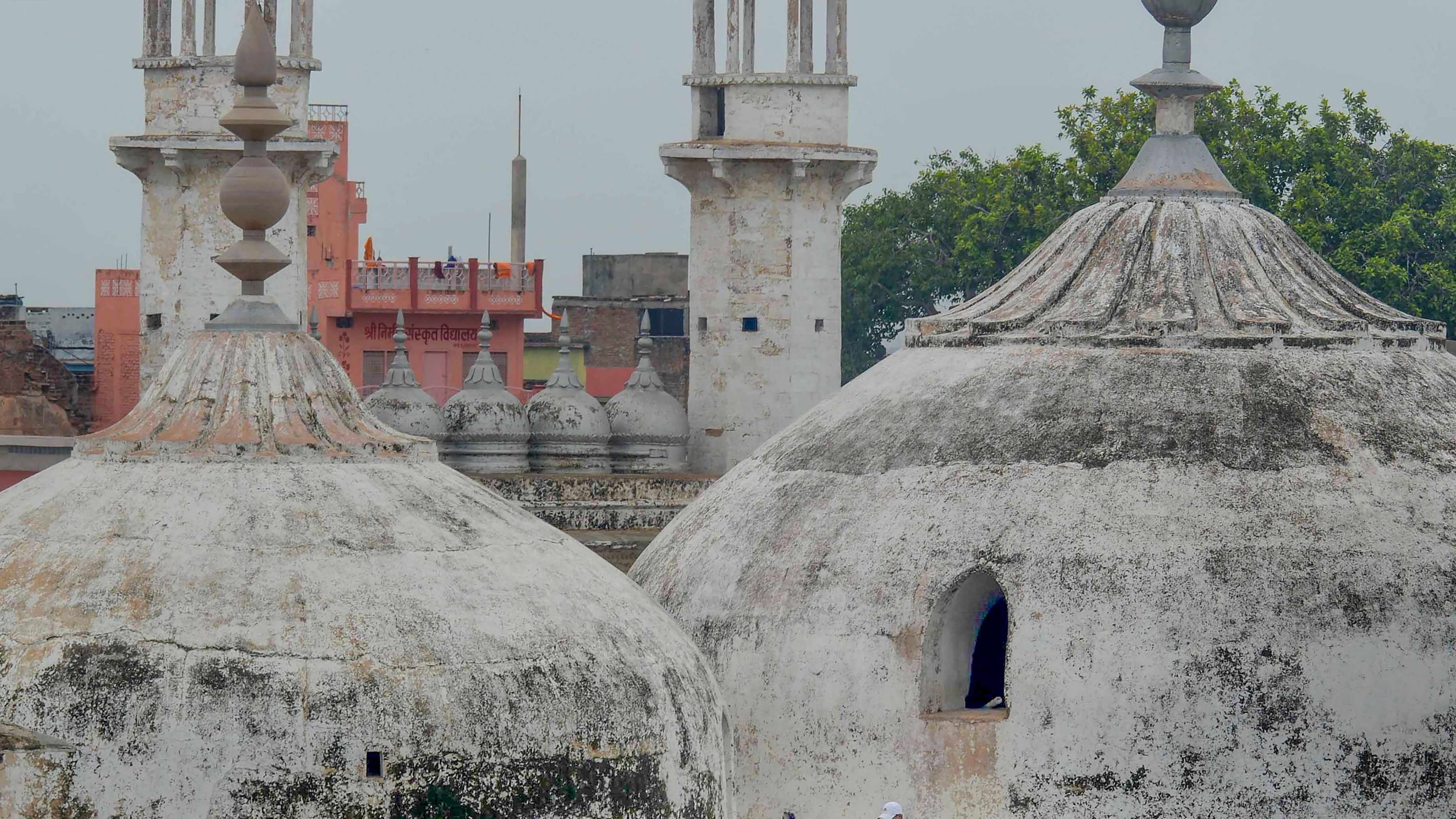 <div class="paragraphs"><p>In this Aug. 8, 2023 file photo, archaeological Survey of India (ASI) team members during scientific survey at the Gyanvapi mosque complex, in Varanasi. </p></div>