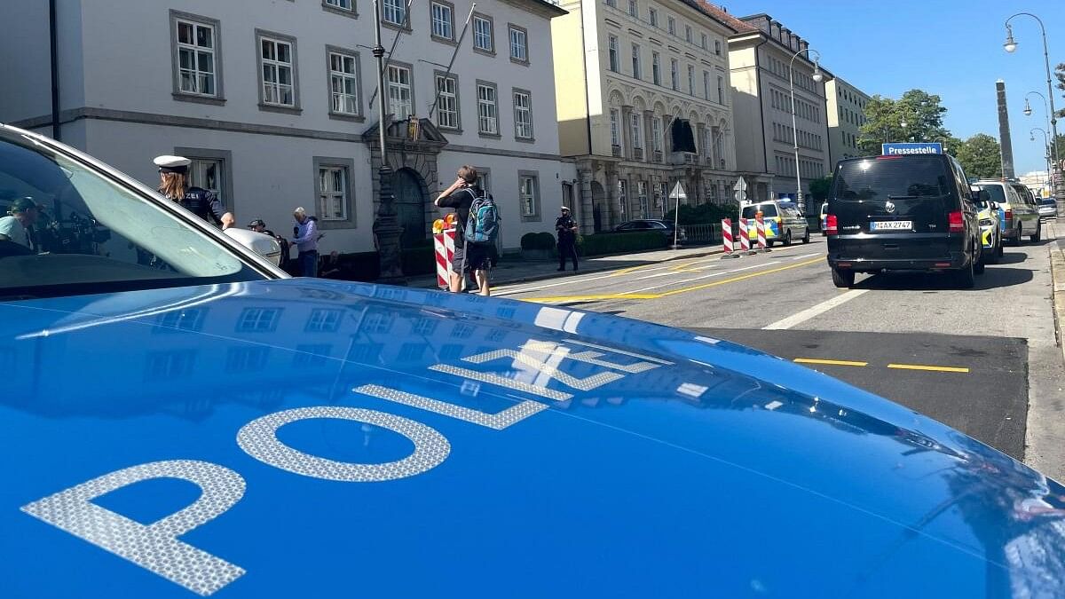 <div class="paragraphs"><p>Police secures the area after German police opened fire on a suspect after seeing someone who appeared to be carrying a gun near the Israeli consulate and a Nazi history museum in central Munich, Germany, September 5, 2024.</p></div>