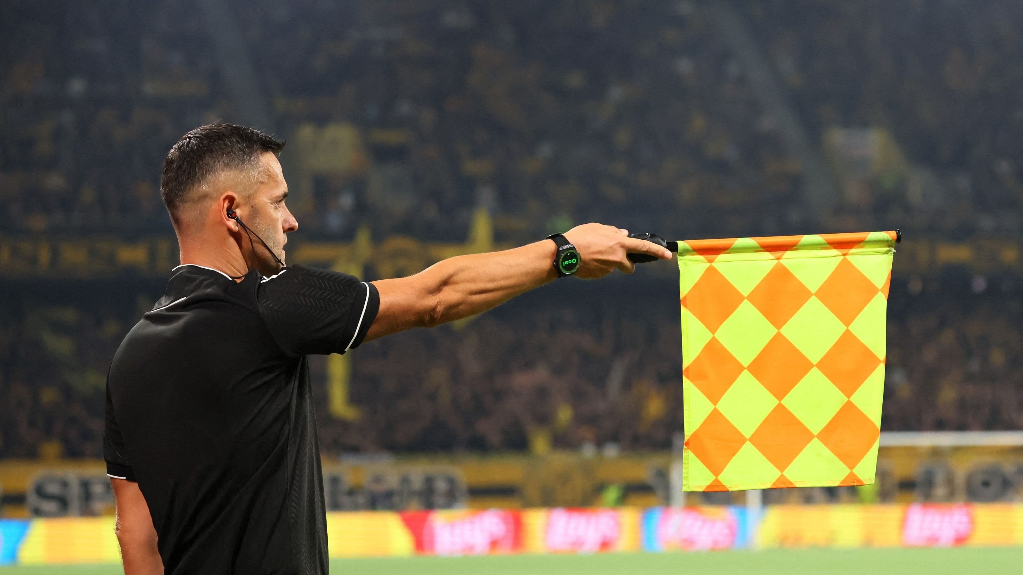 <div class="paragraphs"><p>File Photo: The Assistant referee signals for offside to rule out a goal scored by RB Leipzig's Benjamin Sesko </p></div>