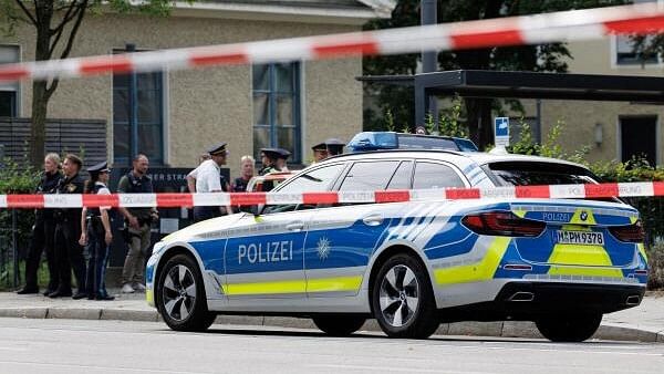 <div class="paragraphs"><p>Police secures the area near the Israeli consulate after German police opened fire on a suspect who appeared to be carrying a gun near the Israeli consulate and a Nazi history museum in central Munich, Germany, September 5, 2024. </p></div>